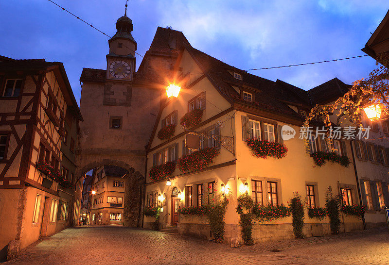 德国Rothenburg ob der Tauber历史建筑